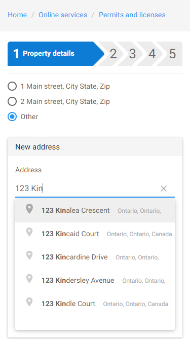 After: lightning-quick address entry